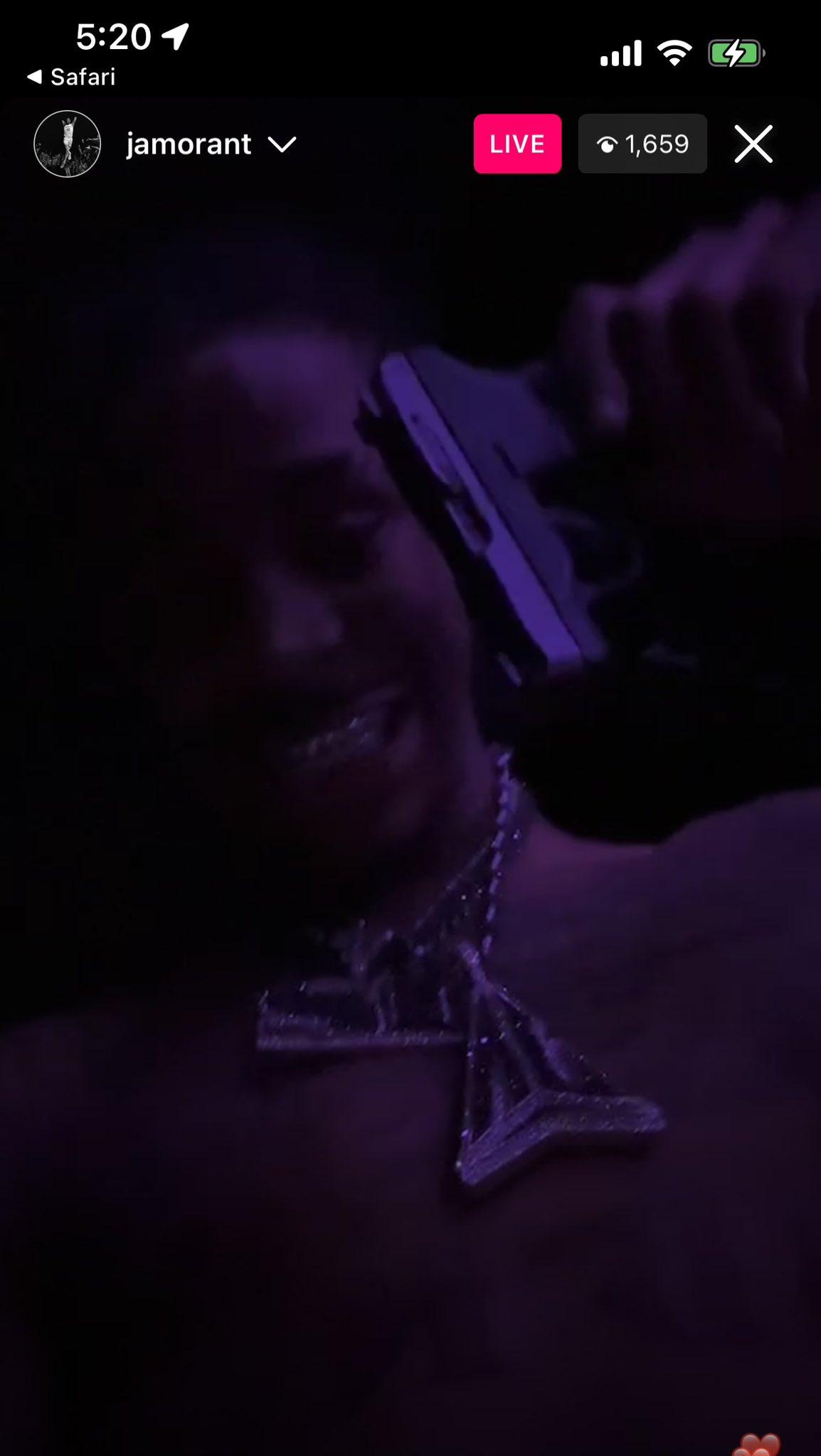 2.5 Athletes on X: Ja Morant goes live on Instagram at 3 am at the strip  club, flashing his piece. Is this guy serious? Right after all the reports?  What is he