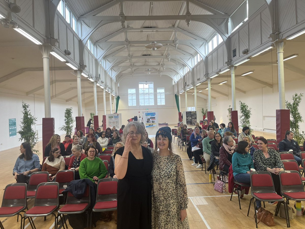 MayoCollegeFET's tweet photo. @Coleman_David has taken the stage in for the #EncounterswithPlay conference in @ATU_Mayo. Great crowd in attendance. #thisisfet https://t.co/YgqQJiNbAv