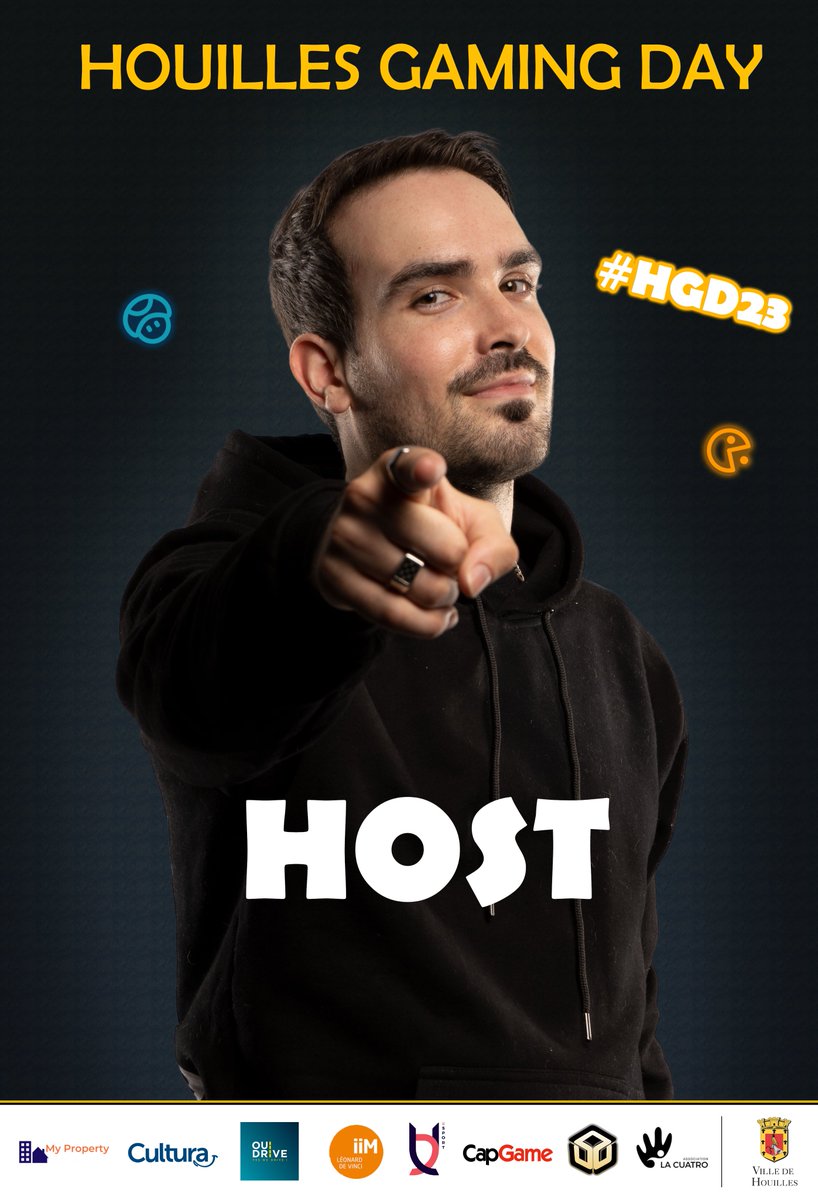 Pandore_esport's tweet photo. [ #HGD23 ]

On ne vous l'avait pas dit ? @HomynoBenji animera la première édition du #HouillesGamingDay 🔥🔥

Ne manquez pas l'événement ce dimanche !
🎫 : gratuit
📍 : Gymnase Ostermeyer de Houilles (RER A / T2)
🎁 : nombreux lots à gagner

ℹ️Infos sur https://t.co/uWJJapTX6h 👀 https://t.co/2vu1WejHbW