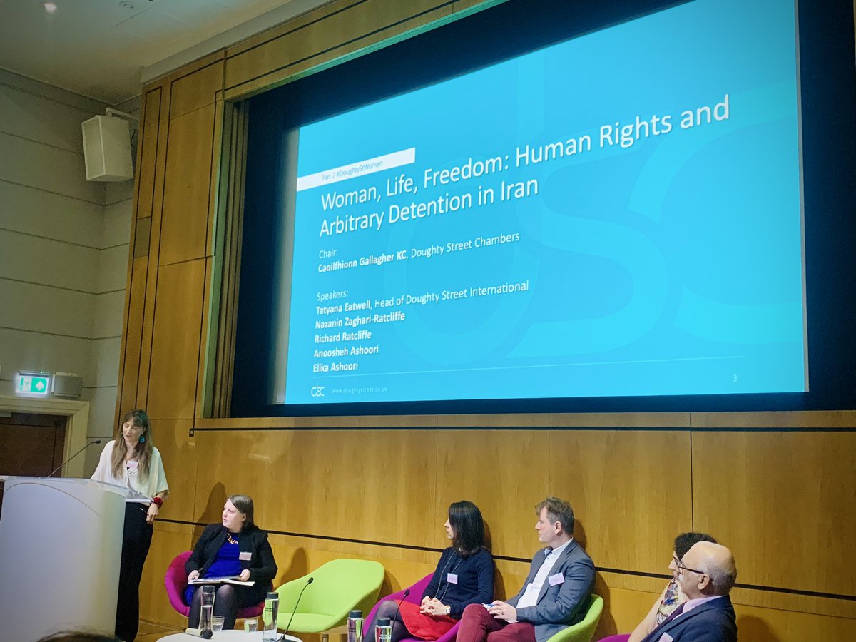 “Nazanin’s case was peppered with moments of hope. Hope. Then that hope being taken away.” Tatyana Eatwell on #NazaninZaghariRatcliffe and #RichardRatcliffe 

#DoughtyStWomen #IWD2023 #Iran