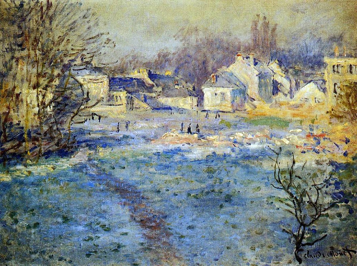 White Frost, 1875 #monet #impressionism wikiart.org/en/claude-mone…