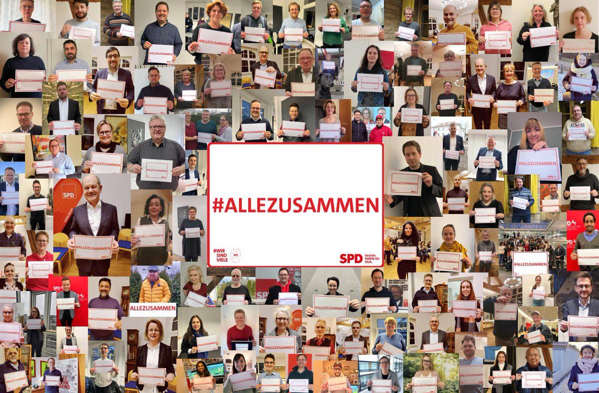 vorwaerts's tweet photo. #AlleZusammen Starke Aktion des @spdde-Ortsvereinsnetzwerks "Wir sind viele" https://t.co/h3Pvv7KoMh