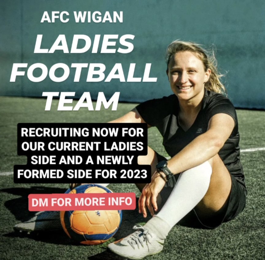 afcwigan's tweet photo. ⚽ We're recruiting again for our Ladies teams ⚽ That's for our current Ladies Side and a newly formed team for 2023. Training takes place at St. Peter's and Scot Lane Wigan, ages 16+, all abilities welcome!
Give us a DM for more info! ⚽
#ladiesteam #womensfootball #wigan https://t.co/CDFWtI9bXq