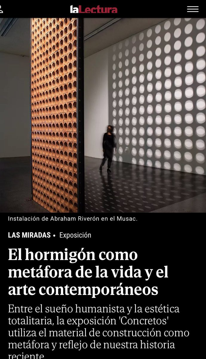 musacmuseo's tweet photo. 👓 ya podéis leer en @LaLectura_EM la crítica de @mariocanal_ sobre #Concretos, nuestra nueva exposición 👇
https://t.co/eZL1yHCNYm
Coproducida con @teatenerife https://t.co/DIrsg0Bd0J