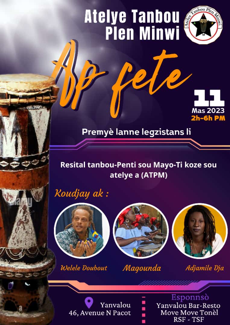 RolandAchild's tweet photo. Atelye Tanbou Plen Minwi 
#Lekòl #Tanbou  #Fòmasyon #Gratis https://t.co/1UbdVKsVd9