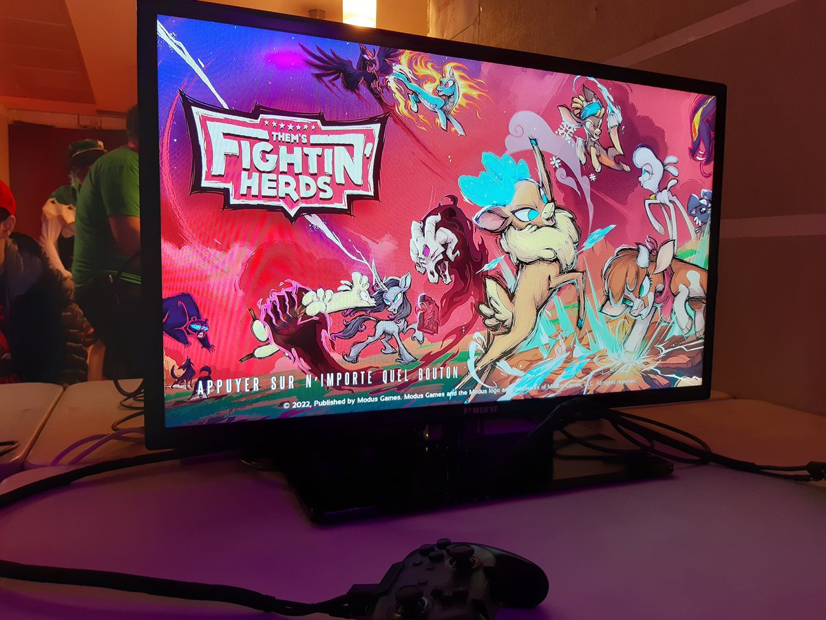Nintendo_League's tweet photo. Sur #CartoonFair on change un peu de nos habitudes avec #TaikonoTatsujin que l'on propose rarement et #ThemsFightinHerds que l'on vous fait découvrir pour la première fois ! https://t.co/R5Gy3ns14q