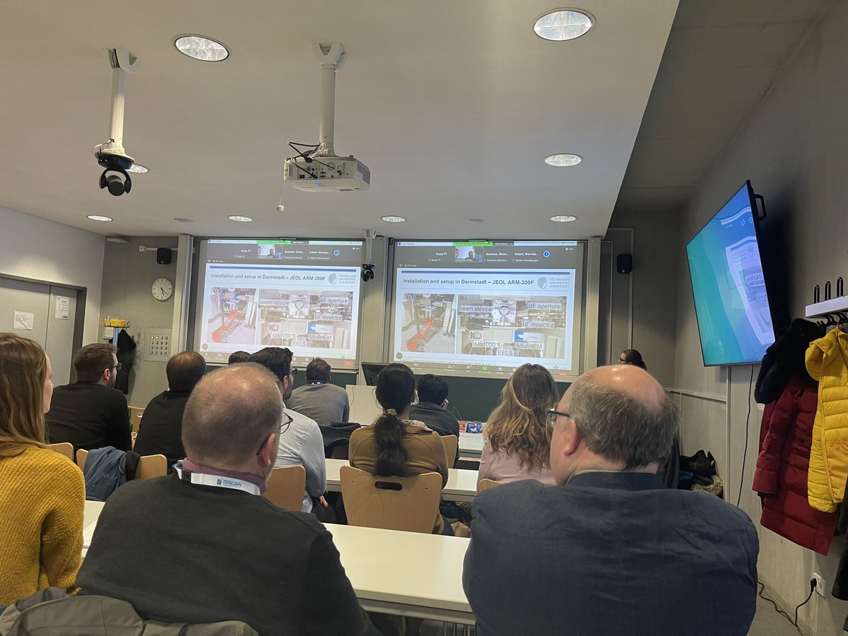 molinaluna_aem's tweet photo. Some impressions from our #4DSTEM #PED Workshop &amp; Luncheon with @QDetectors and #NanoMEGAS at #MC2023 #Darmstadtium @TUDarmstadt #JEOL_ARM200F #AEM #materialwissenschaften #Lichtwiese https://t.co/uk63UX2Wtk