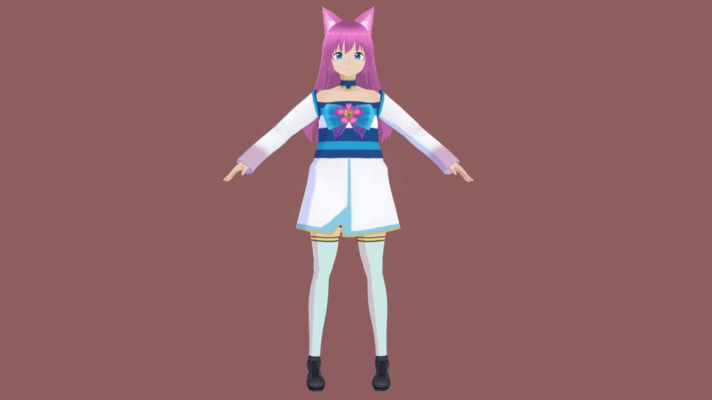 Done this Beautiful vtubermodel for my Discord client 🍁 She is happy with my work #commissionartist #commissionsopen #Vtubermodel