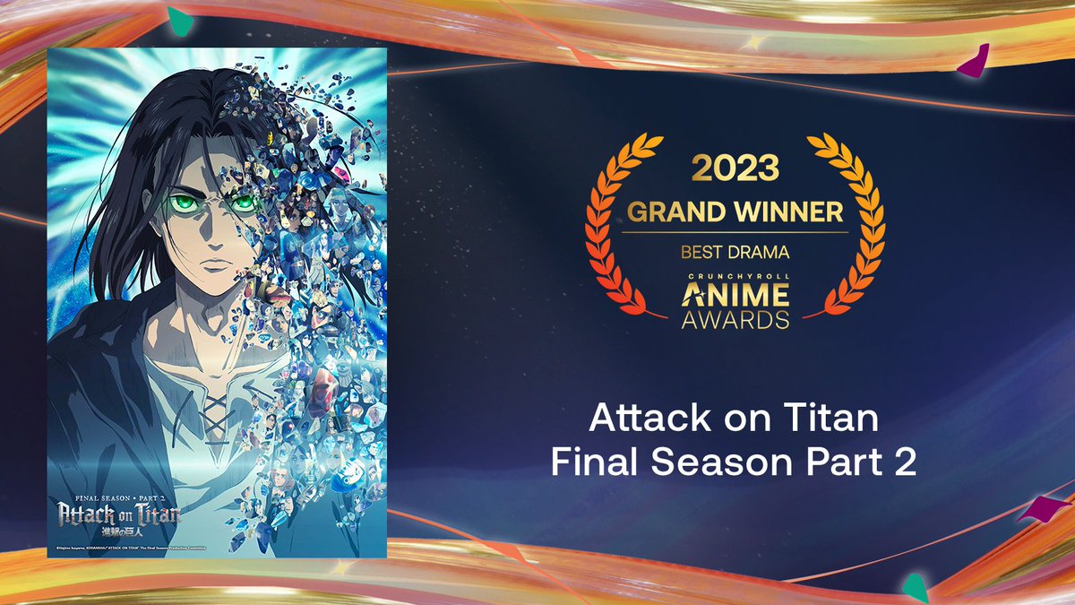 Attack on Titan Wiki - Crunchyroll Anime Awards 2023 Best Main Character is  Eren!