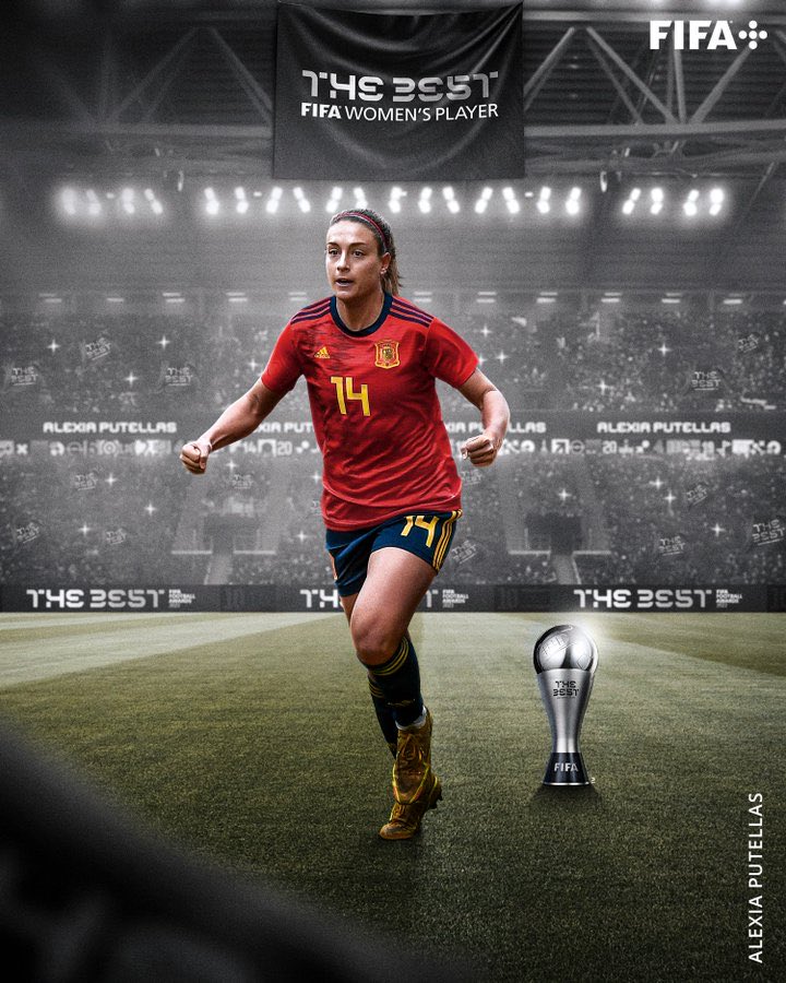 🏆🥇

Alexia Puttellas fué reconocida como mejor jugadora del mundo del 2022 en los premios de la FIFA con el 'The Best'.

Se convierte así en la ganadora de dicho premio por segundo año consecutivo.

_
#AlexiaPuttellas #Alexia #Puttellas #TheBest #FIFATheBestAwards #FIFATheBest