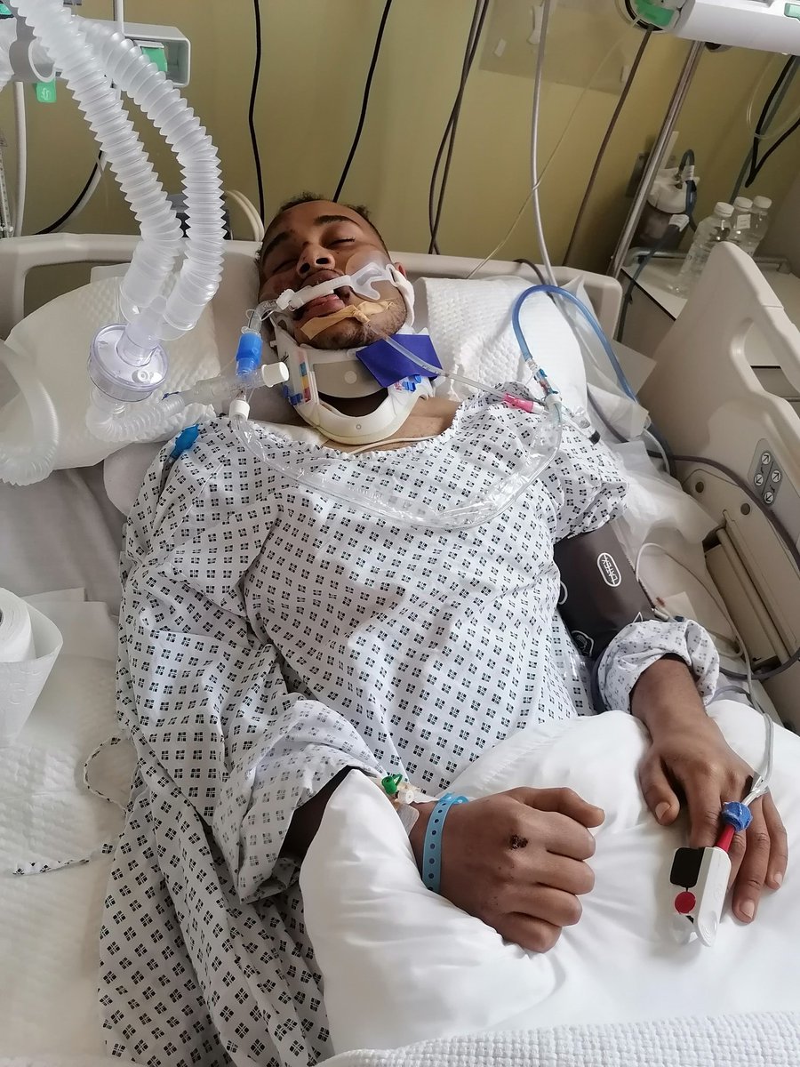 ابني وفلذت كبدي يرقد بالمستشفى اثر حادث دعواتكم له