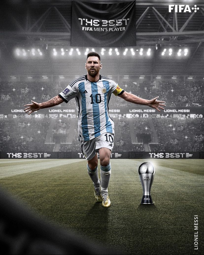 🏆🥇

Lionel Messi fué reconocido como mejor jugador del mundo del 2022 en los premios de la FIFA con el 'The Best'.

Se convierte así junto a Cristiano Ronaldo en ser el que más tiene en sus vitrina.(2)

#LionelMessi #LeoMessi #Messi #TheBest #FIFATheBestAwards #FIFATheBest