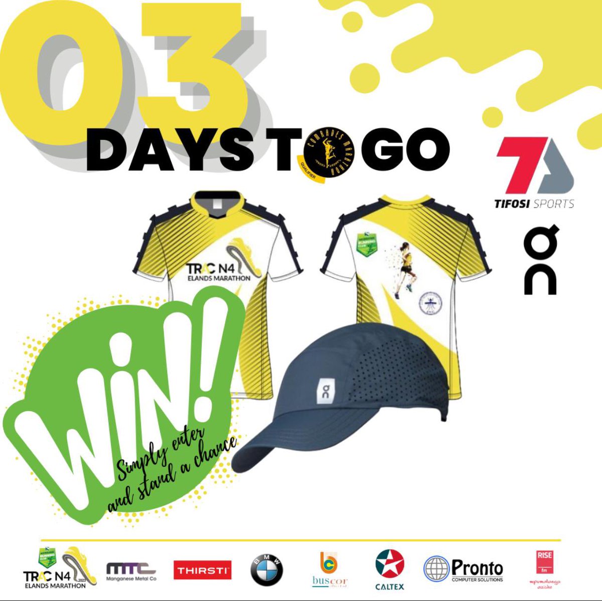 Don’t forget to enter Elands and win big! The countdown is on. #OnRunningSA #AlwaysOn #RunOnClouds #ForgetGravity #FetchYourBody2023 #RunningWithTumiSole #MoreThanJustAClub @ThirstiW @BiogenSA @TRACN4route @TifosiSports @on_running @Nedbank_RC @nedbanksport @NedbankL @BESTERNICK