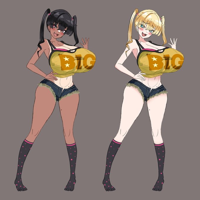 もらったアイデアもいくつか詰め込んでみました。
う～ん、素晴らしい雌●キだ(自画自賛)

一応、金髪差分も作ってみたけど、個人的には小麦肌の方がしっくりくるな～(みなさんはどう思います?→答えのない問) 