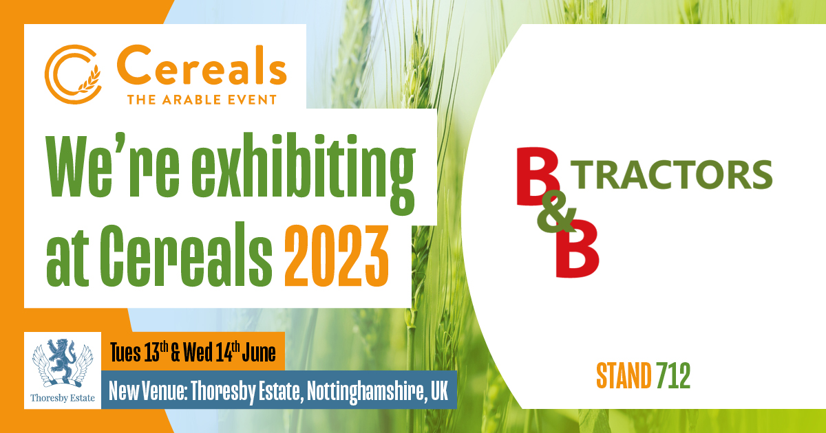 bandbtractors's tweet photo. ❗We're exhibiting at Cereals 2023❗

Join us at Cereals this summer- 

📅Tuesday 13th - Wednesday 14th June
📍Thoresby Estate, Nottinghamshire, Stand 712

#bandbtractors #cerealsevent #agriculturalshow https://t.co/C8y4yarZ2o