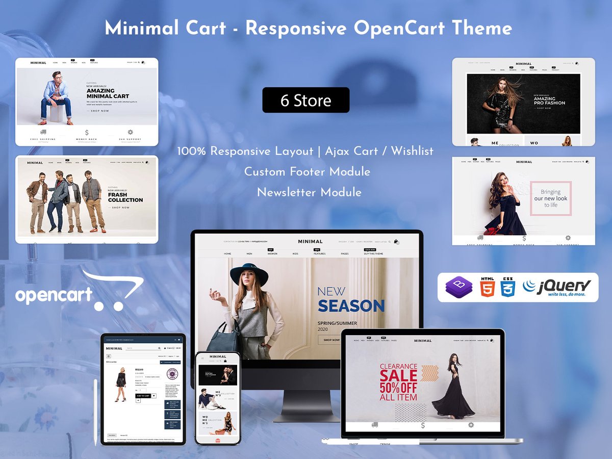 MultiStoreTheme's tweet photo. Minimal Cart Responsive Open Cart Theme is multipurpose theme that can be used for Online shopping cart website to sell their products.
https://t.co/zdUUGutE5U
#OpenCart #EnvatoMarket #Webapp #illustration #UI #UX #Responsivetheme #softwaredeveloper #appdeveloper #fullstack https://t.co/VJI1BpOWSB