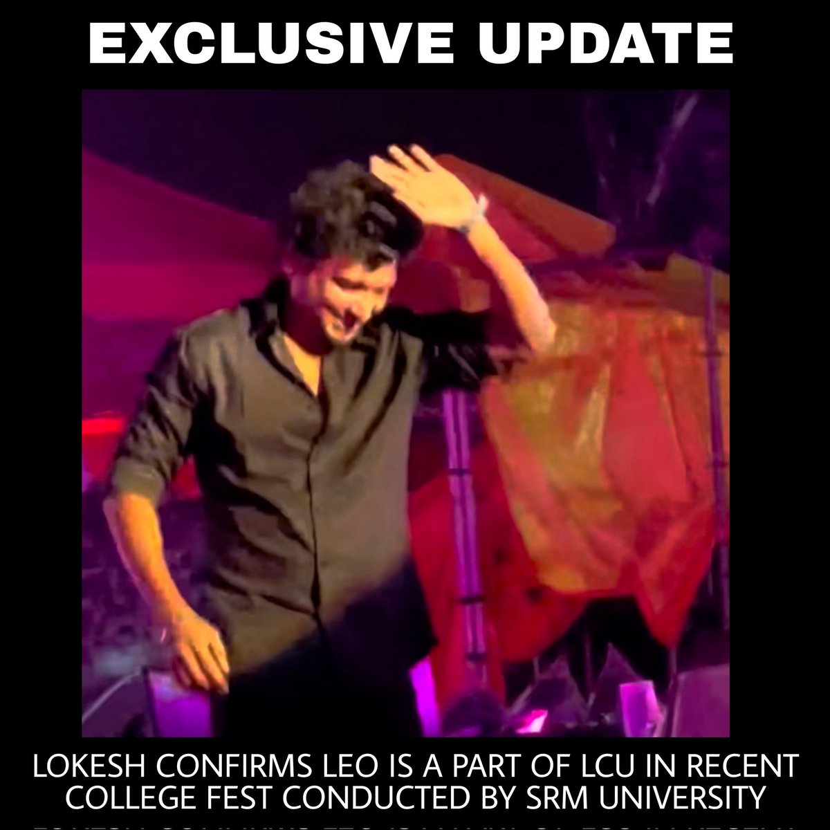 FFuntasy's tweet photo. Wait, Is this true? 🥵💥#lokeshkanagaraj #lcu #thalapathyvijay #leo #myskkin #SRMIST https://t.co/GrQWwSrw16