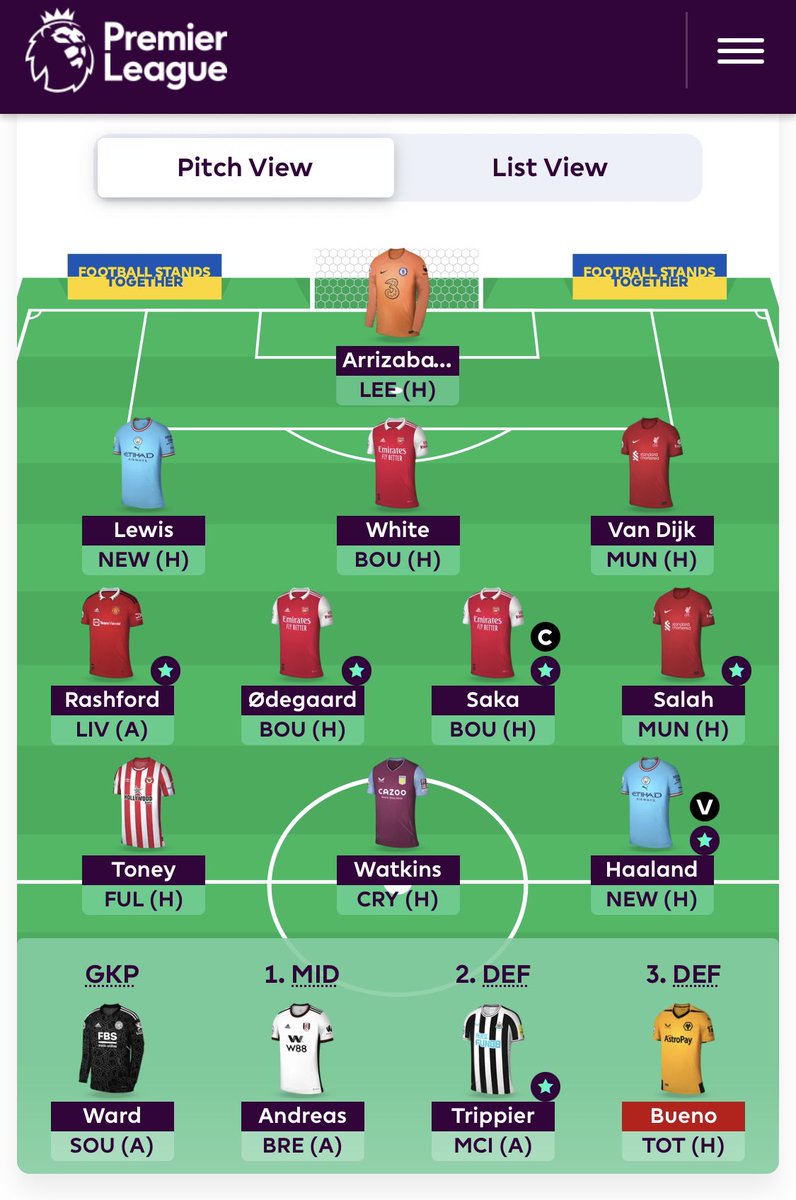 #GW26 #FPL #FPLCommunity 

🌎 OR 86k

KDB &gt; Saka
Nketiah &gt; Watkins (-4)

Saka (c) 🧢 

DGW27 is a trap 🤞
