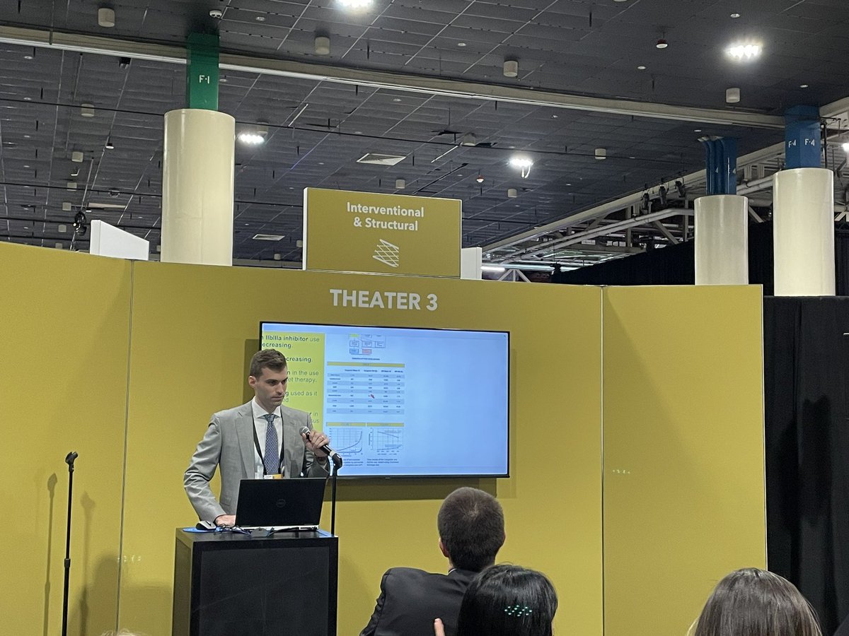 Great moderated poster session by one of our first year fellows - Ben Schwartz - on the use of GPIIBIIIA vs Cangrelor! <a href="/DHHeartVascular/">Dartmouth Health Heart and Vascular Center</a> <a href="/DrMarkCreager/">Mark Creager</a> <a href="/CynthiaTaub/">Cynthia Taub</a> <a href="/stanhenkin/">Stanislav Henkin</a> <a href="/DavidMinMD/">David Min</a>