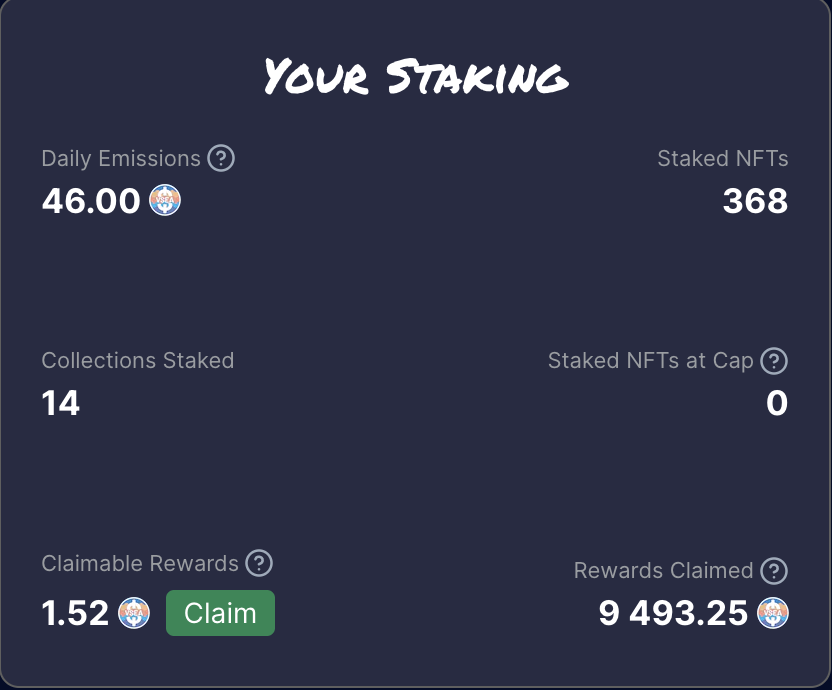TheCryptoBomber's tweet photo. In the past couple months of staking on @VeSeaOfficial, I've claimed 9,493 $VSEA

That is currently worth 104,707 $VET ($2628 USD)

Sure, staking 368 NFTs seems like a lot of NFTs, But I spent MUCH less on those NFTs than it would cost me to buy a single NFT from many $ETH projects.

Also remember, $VSEA price is low currently it can move up fast.
Just a few weeks ago, that 9,493 was worth 2.5 times as much ($6570)