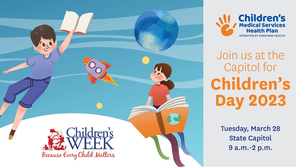 Children's Day is almost here! Sign up and let us know you'll be there at childrensweek.org/events/childre….  #EveryChildMatters  #ChildrensWeekFL  #InOurHands