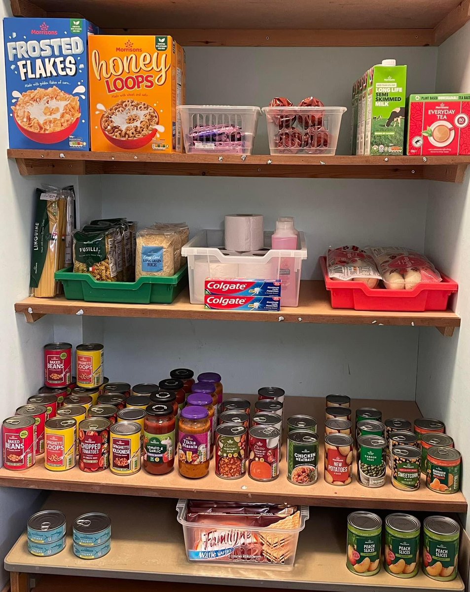 FoxHill_Primary's tweet image. We are incredibly fortunate to have a food pantry set up within school, funded by MCKS Charitable Foundation UK. Please see the information included below and a photo of our wonderful pantry which we hope will support our Fox Hill families 🦊🫶🏻 #foxhillfamily #foxhillkindness