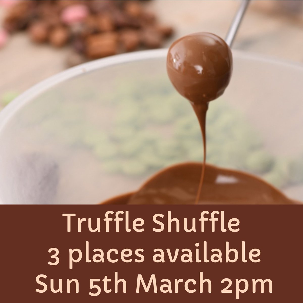 Please retweet! Due to a last-minute cancellation we have 3 places available on the Truffle Shuffle experience this Sunday 5th March at 2pm. If you would like to join us please dm me asap - tickets cost £45pp.
@tastecauseway <a href="/VisitCauseway/">Visit Causeway Coast & Glens</a> @discoverni 
<a href="/ArtisansNI/">ÉCONOMUSÉE N.Ireland</a>