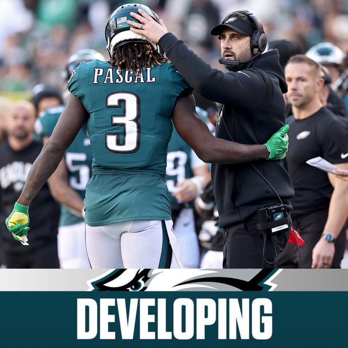 PETFlyEaglesFly's tweet photo. #PhiladelphiaEagles WR #ZachPascal was robbed at gunpoint in Prince George’s County, Maryland yesterday morning. 
-
Hoping Zach is okay as well as his family during this team. 🙏🏻
-
#FlyEaglesFly🦅 https://t.co/LcpY8RG2ok
