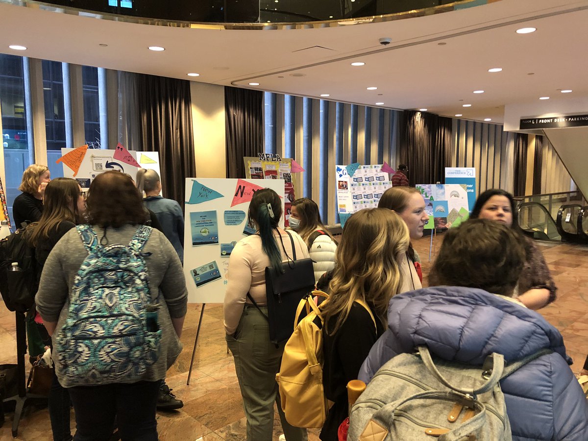 pwrflteacher's tweet photo. @NYSAFLT get-together in the main hall #NECTFL2023 Great meet and greet! https://t.co/6PoJUYYvwE