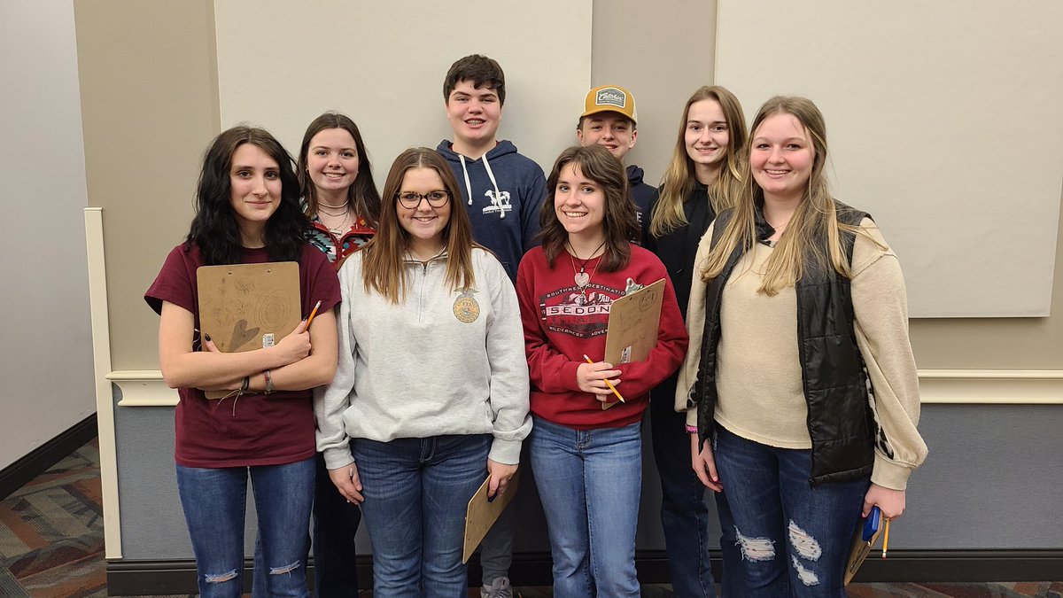 mtzffa's tweet photo. Thursday, we traveled to Richland for our section Vet Science contest. Students did a number of practicum and some math. In the end, they placed 3rd as a team, with Lindsey taking 7th overall individual!  We had multiple other team members in the 10-20 overall range as well! https://t.co/vL3WNpPBR2