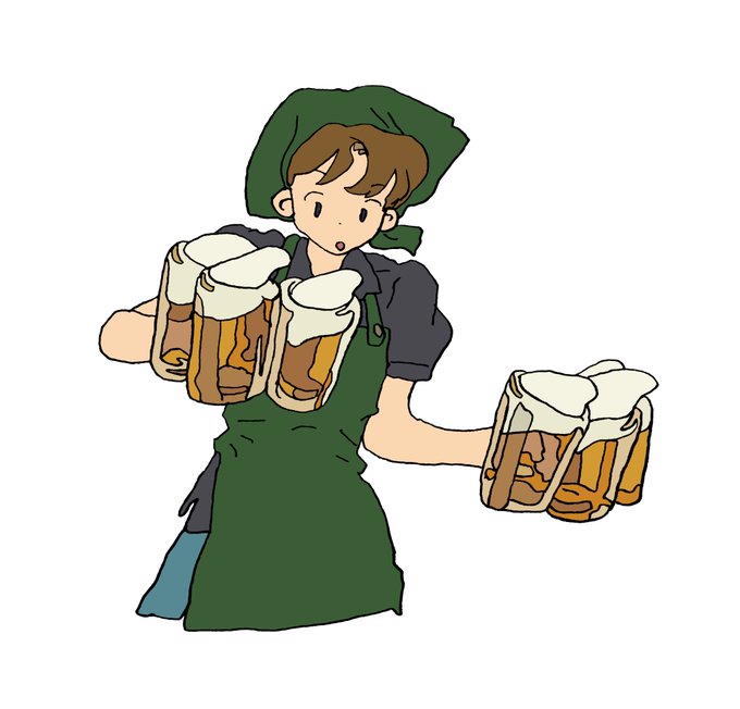 「beer short sleeves」 illustration images(Latest)