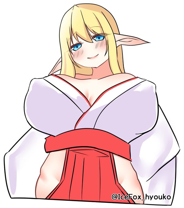 巫女エルフさん
選択お題【耳+巫女】
#さくのん枠ワンドロ倉庫 