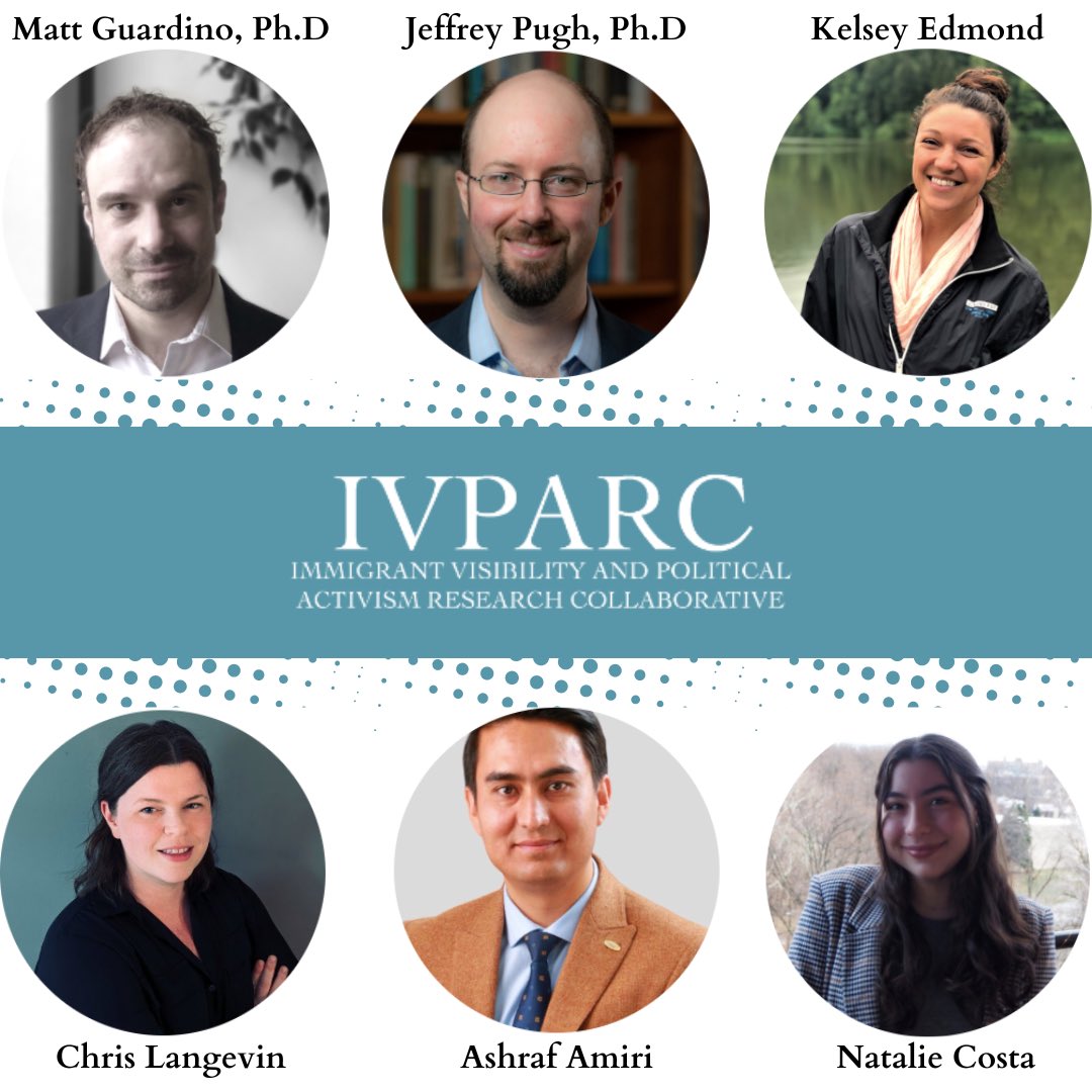 Meet the IVPARC team! Led by Dr. Pugh of UMass Boston and Dr. Guardino of Providence College, IVPARC is working to better understand immigrant visibility and political activity. Project funded by <a href="/RussellSageFdn/">Russell Sage Foundation</a> and <a href="/CarnegieCorp/">Carnegie Corporation of New York</a>. Check out full bios at jeffreypugh.com/research/proje…