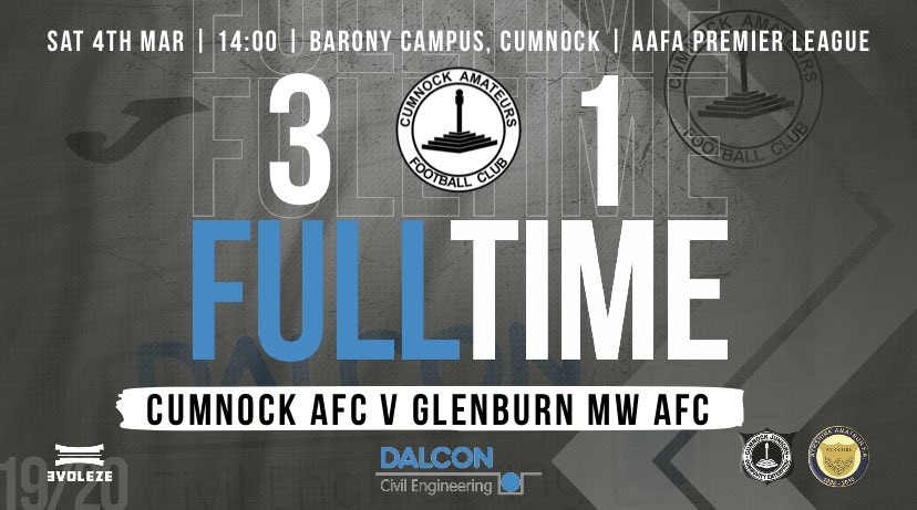 Full time - 

An excellent 3 points following todays home victory.

⚽️ Kerr
⚽️⚽️ Bradford 

⚫️⚪️ATN⚪️⚫️