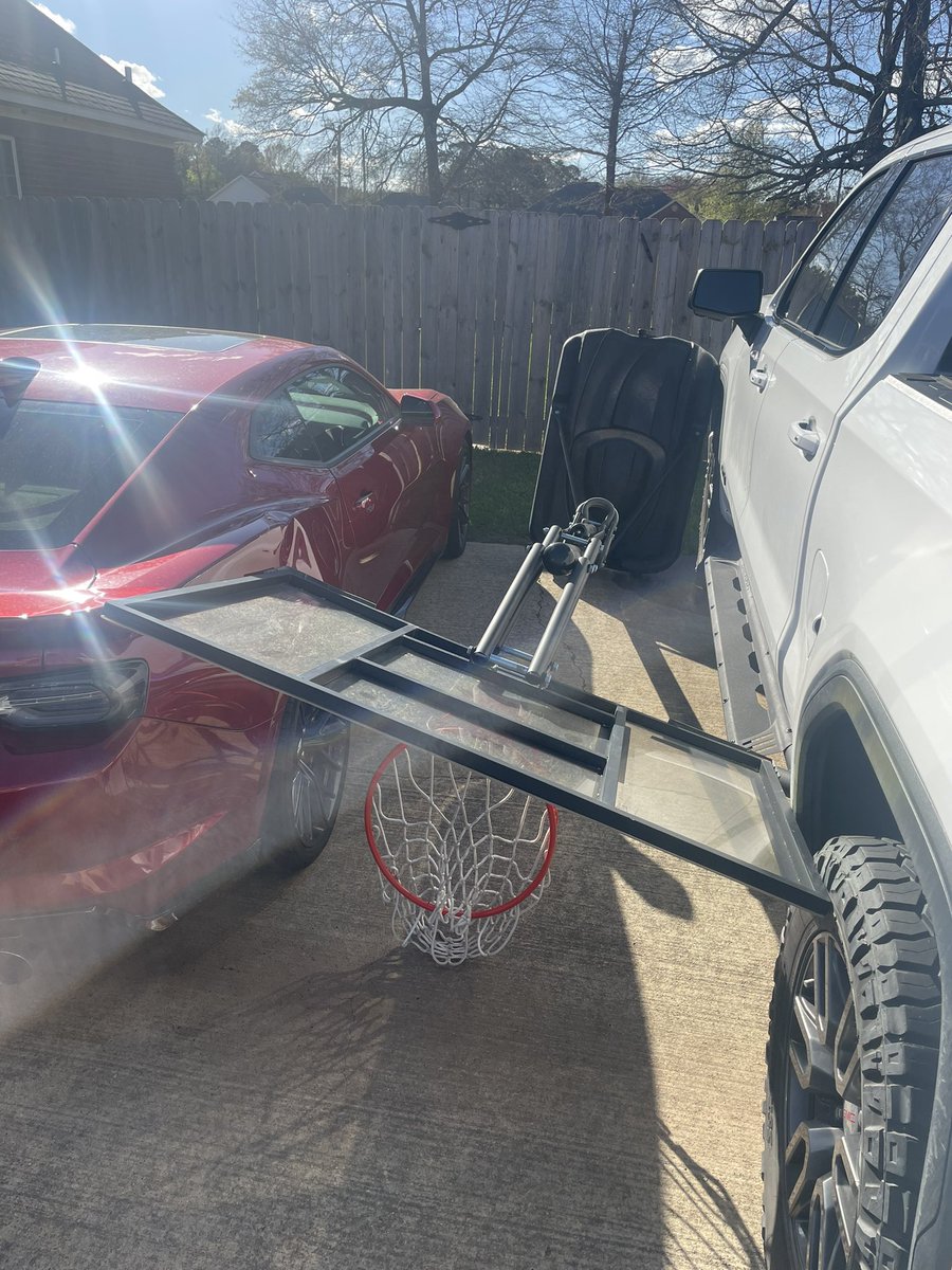 calebbox's tweet image. Sad day for the ZL1 and the AT4. #straightlinewind *Garage was occupied for a bathroom remodel*