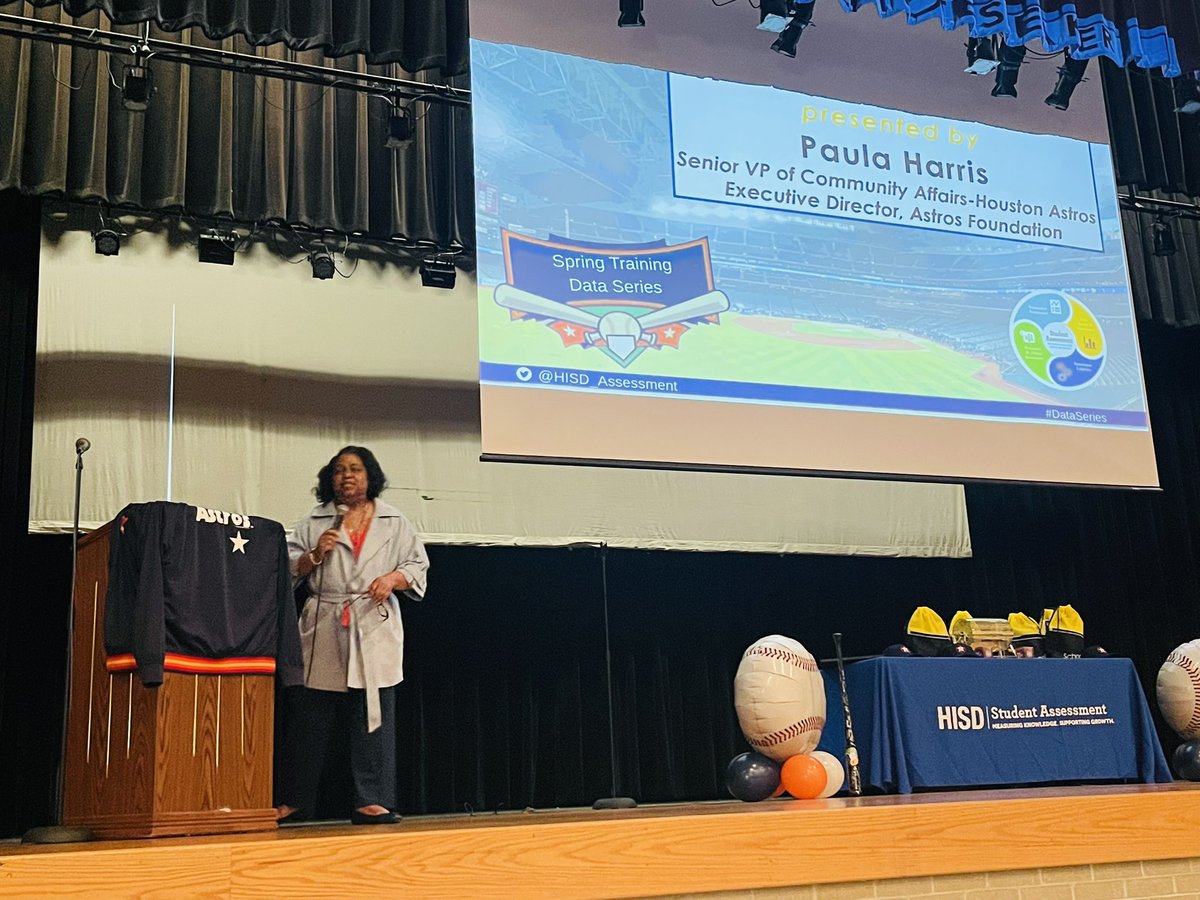 Thank you Paula Harris for your continued support and contributions to the HISD family of teachers and administrators! Your speech today was on point! @AstrosCares @TeamHISD @HISD_Assessment