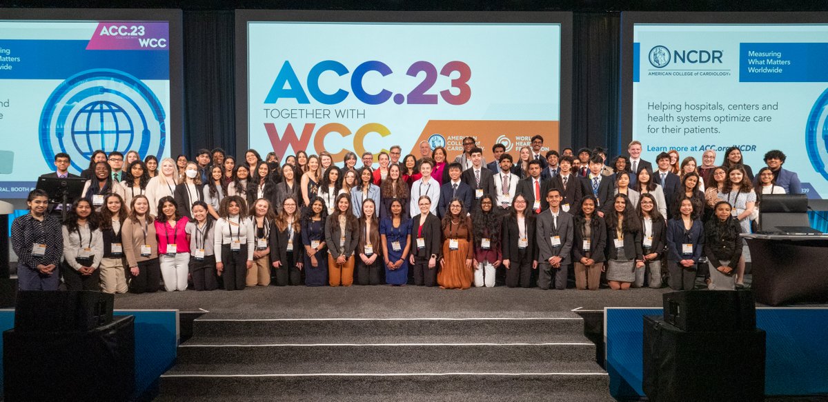 #ACCYoungScholars: You are #TheFaceOfCardiology's bright future! ❤️ The program pairs high school & college students with an ACC member mentor for a year of research & education about #cardiology & CVD. bit.ly/3EWr0uw #ACCAcademic #ACC23 #WCCardio