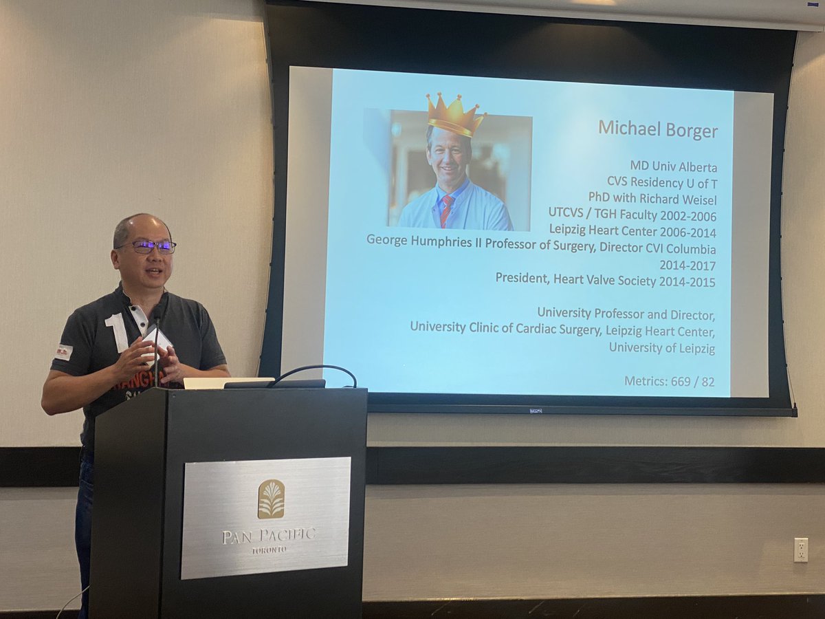 cscs_sccc's tweet photo. Professor Michael Borger addressing the audience on building an international career in academic cardiac surgery! Can’t think of anyone better to give this talk. #cscs_sccc #utcardiacsurgery https://t.co/42H5vNQHVw