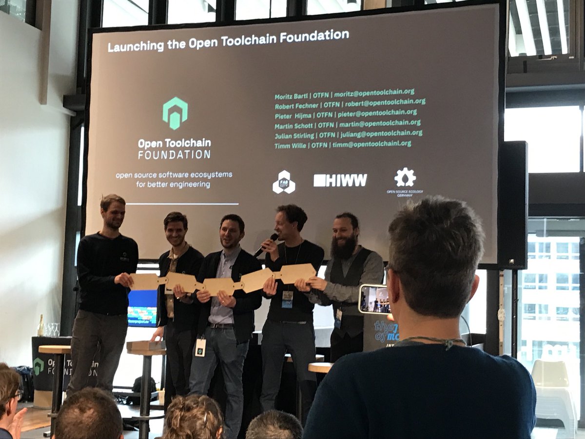 Maximilian Voigt 🤖 (@ma__vo) on Twitter photo #OpenHardware needs open software tools to be truly accessible. This is what the #OpenToolchainFoundation wants to advocate for. Founded today at the #FutureOfMaking conference - congratulations 🌈 <a href="/OSEGermany/">OSE Germany</a> <a href="/fabcityhamburg/">Fab City Hamburg</a> and many more! #OpenHardware needs open software tools to be truly accessible. This is what the #OpenToolchainFoundation wants to advocate for. Founded today at the #FutureOfMaking conference - congratulations 🌈 <a href="/OSEGermany/">OSE Germany</a> <a href="/fabcityhamburg/">Fab City Hamburg</a> and many more!