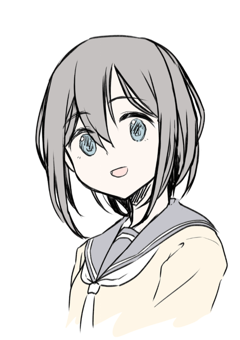 2年生なった恵那ちゃんの髪型を自分の絵柄へ落とし込むのにめちゃ苦労してます・・・
とりあえず練習 