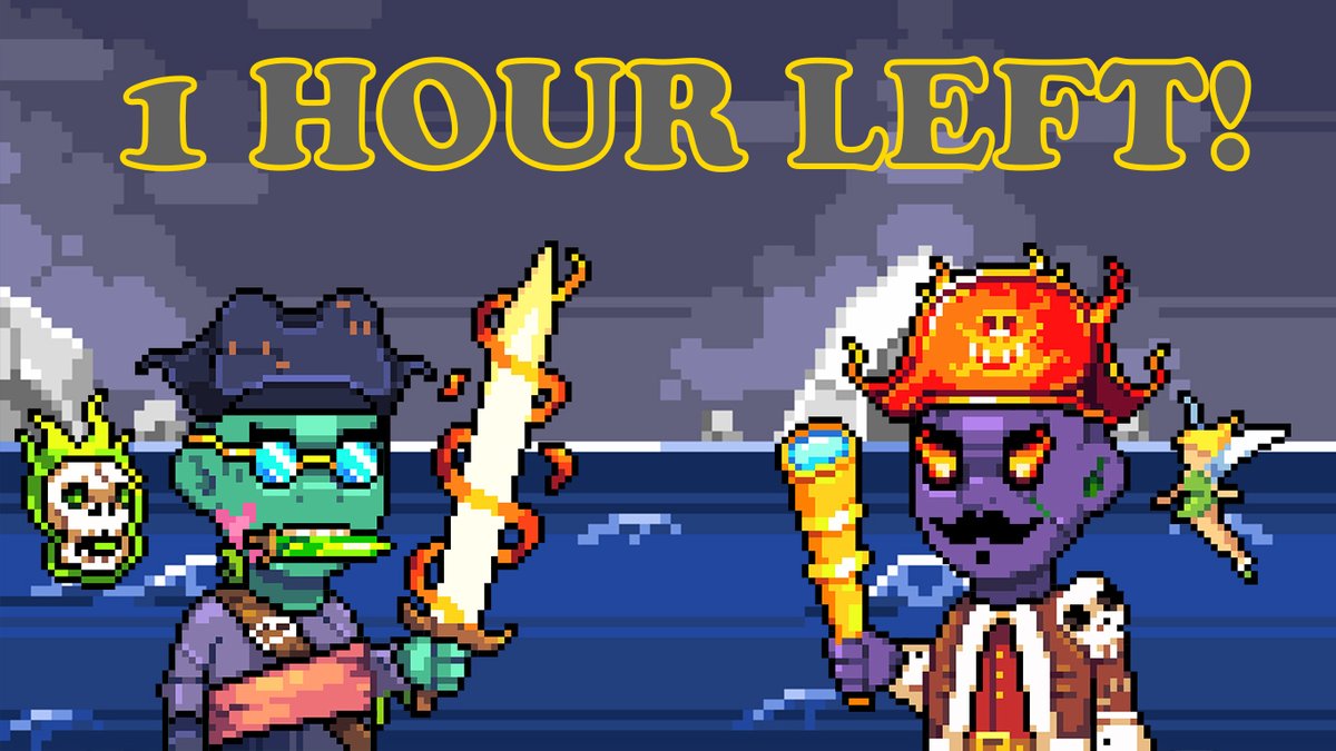 onchain_pirates's tweet photo. 🏴‍☠️ Avast ye, Scallywags! 🏴‍☠️

⏳ The Treasurepass VIP-list phase starts in just 1 hour! 

🏴‍☠️The minting page is ready to go: https://t.co/hDA63SAlWX

🏝️Get ready for an exciting journey ahead, and join us on the open seas! 
#Treasurepass #CNFT #Cardano #NFTs #CNFTCommunity https://t.co/KWMbnzcm9u