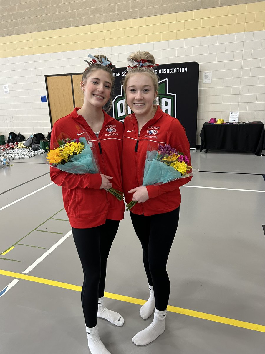 Good luck girls!! #eaglesgymnastics #ohsaa