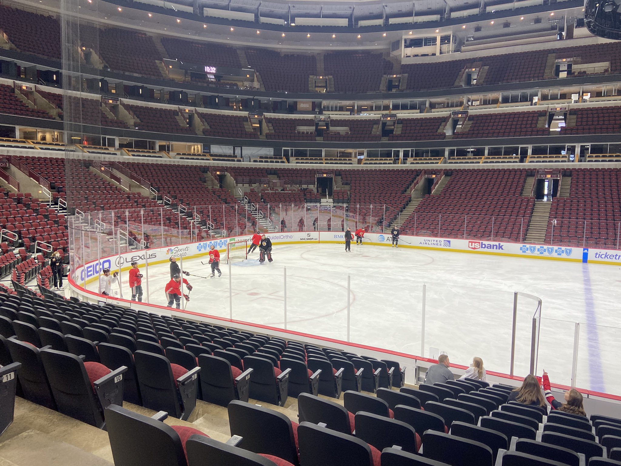 Ben Pope on X: Blackhawks morning skate is about to begin, but