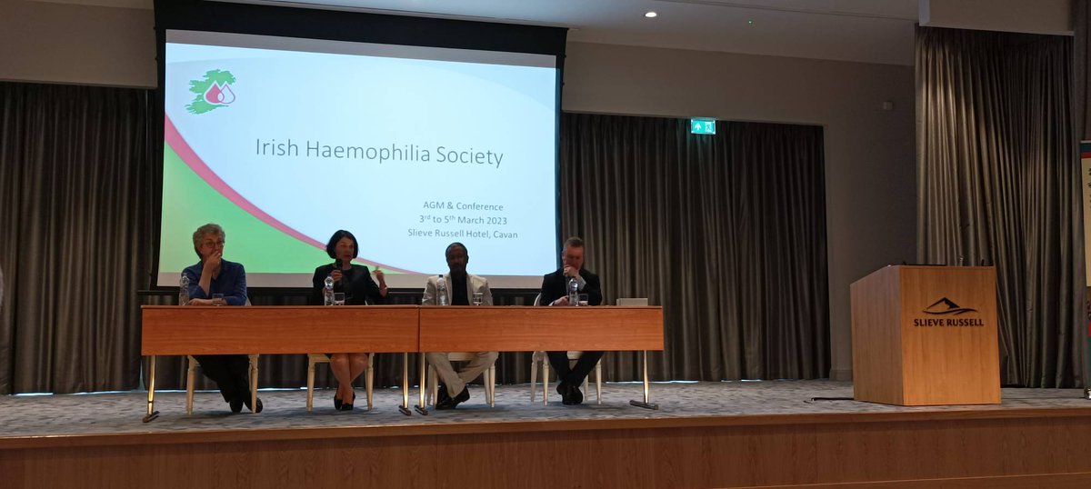 Fantastic session with Prof. O'Connell and Dr. Nolan. @oconnn04 discussed comprehensive care & the new Haemophilia Patient Portal which is now ready and launching and @BeatriceNolan16 gave an entertaining & effective presentation comparing comprehensive care with Tesco products.