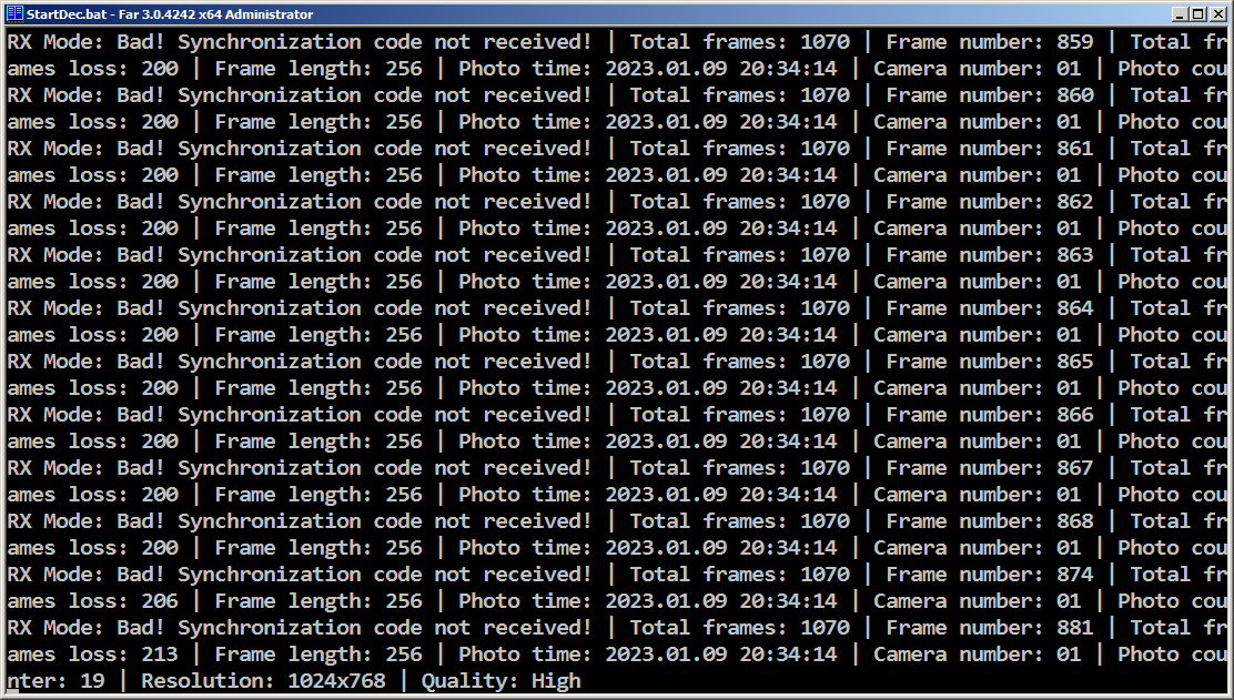 EU1SAT's tweet photo. CAS-5A Photo #19 Double 2

MaxEl 9°
213 Frames loss
189 Frames not received (behind the horizon)
718 Frames uploaded to @SatNOGS DB
https://t.co/aFVnCg0Qjx

@du_ba1 @Tomek_SP5LOT @knglaser @HRPTEgor @ea4gpz @pe0sat #CAS_5 https://t.co/o2hIS03Ib6