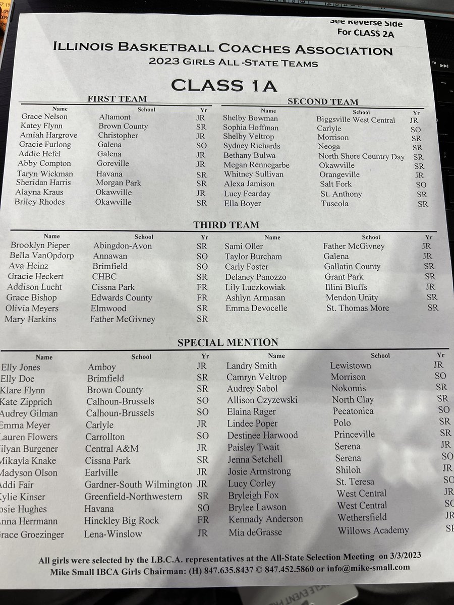 Congrats to Landry Smith for making Special Mention IBCA All State Team!! <a href="/realmarksmith33/">Mark Smith</a>