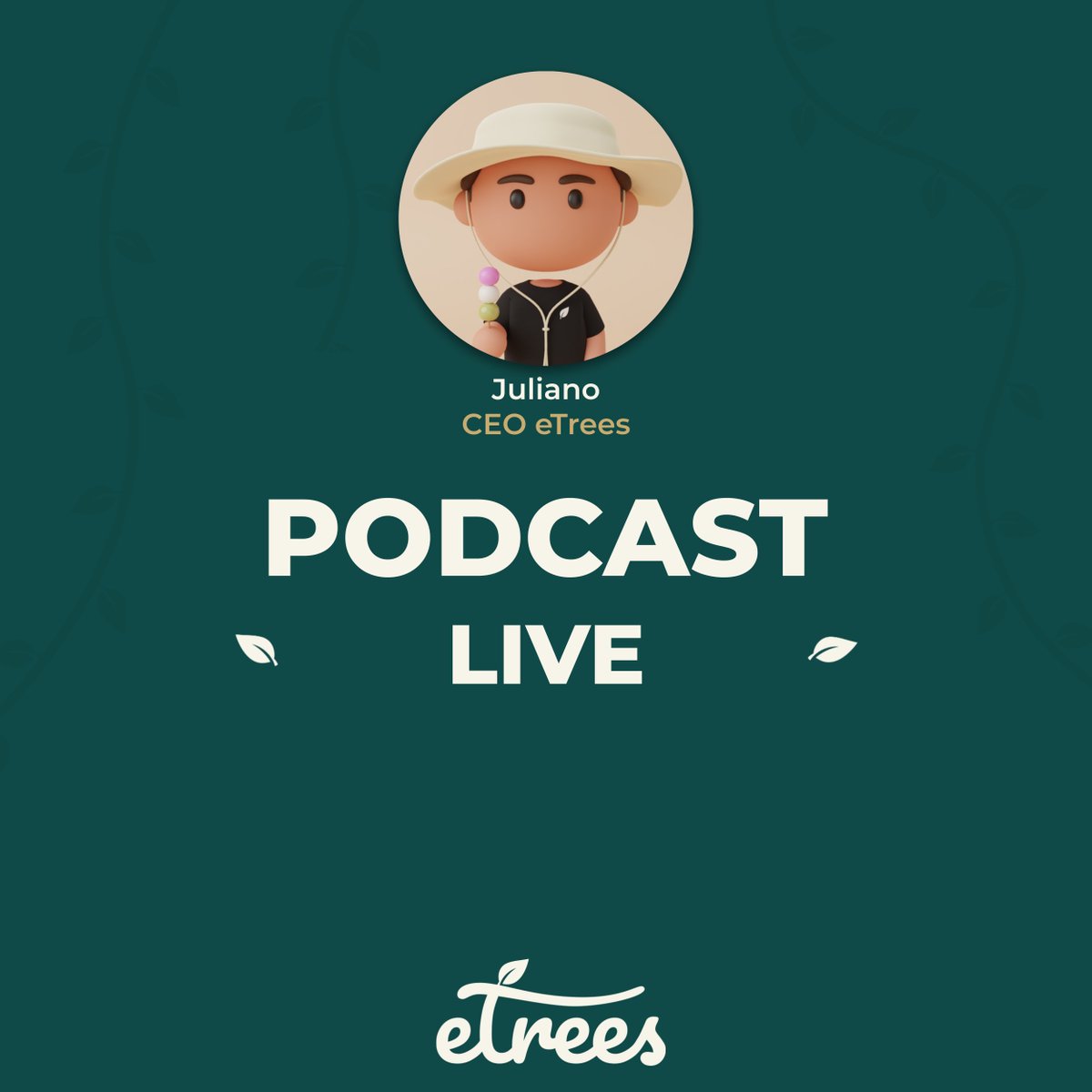 etrees_'s tweet photo. PODCAST 🎙️

🌍 eTrees' CEO, @juliano_etrees talks about his story, his vision of eTrees and Web3 in a 23min episode in French 🇫🇷

Don't hesitate to listen!

https://t.co/tWgrt2MYHm https://t.co/u02IKkCPrC