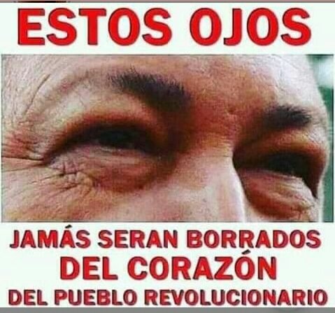 #ChávezVive Estos ojos jamás serán borrados del corazón del pueblo revolucionario.

🇨🇺#CubaPorLaVida 💖 #MejorEsPosible 💖 #YoVotoXTodos

<a href="/cubacooperaven/">Brigada Médica Cubana en Venezuela</a> <a href="/embacubaven/">EmbaCuba_Venezuela</a>