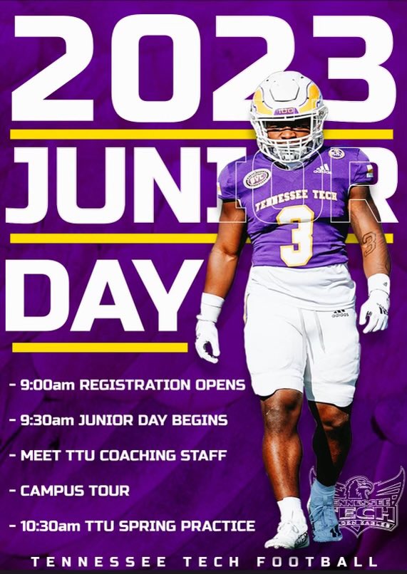 aidan___greer's tweet photo. Appreciate the invite! @TNTechFootball @Jcrouch17 @NCEC_Recruiting @CSmithScout @GreenHill_Hawks https://t.co/KyMWjuuVe4