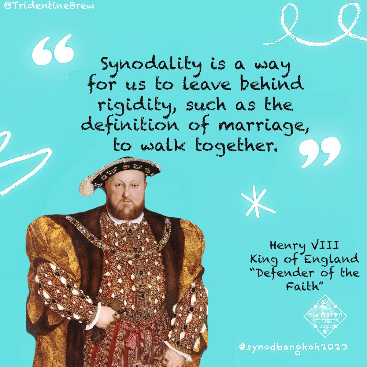 Let’s hear what King Henry VIII has to say about the Synodal Way! 👇 

#ListeningChurch #SynodalerWeg #Synod #WalkingTogether @Synod_va #parody